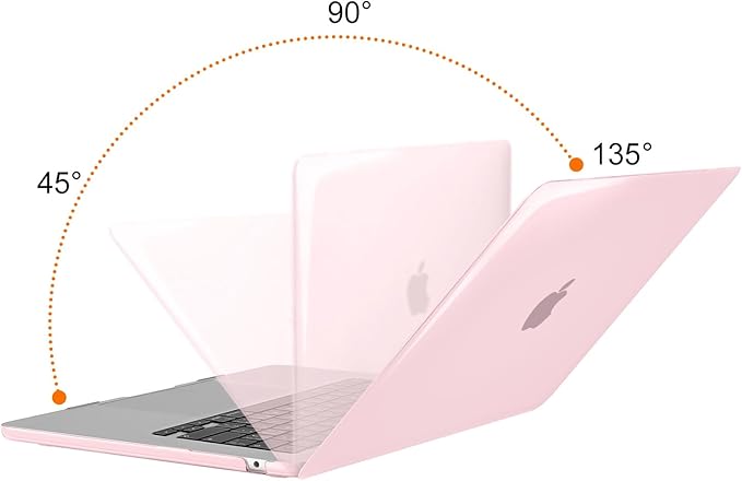 MOSISO Scratch-Resistant Case Compatible with MacBook Air 15 inch M5 2026 M4 2025 M3 M2 2024 2023 A3448 A3241 A3114 A2941, Protective Hard Shell&Keyboard Cover&ScreenFilm&Storage Bag, Rose Pink