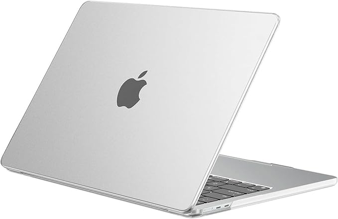 EooCoo Case Compatible with MacBook Air 13 inch M5 2026-2022 M4 M3 M2 A3449 A3240 A3113 A2681, Hard Shell Scratch Resistant Protective Cover Compatible for MacBook Air 13.6 inch Case, Frost Clear