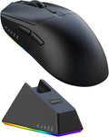 AJAZZ AJ139 V2 MC Wireless Gaming Mouse 2.4G Wired/Bluetooth | Charging Base| 66g Lightweight| 12000 DPI | 500mAh Battery | PAW3311 Sensor | 1000 Polling Rate, Compatible with PC/Mac
