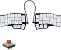 SZRKBD Choc Corne V4.1 Low Profile Split Ergonomic Mechanical Keyboard 40% Layout Wired Hot-Swappable RGB Backlit PBT Keycaps QMK/Vial Programmable for Enthusiasts & Professionals