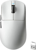 R1 SE+ Wireless Gaming Mouse, 18000 DPI, High-Precision PAW3395 SE Sensor,55g Lightweight,Tri-Mode 2.4G/BT5.0/USB-C Gaming Mouse, Programmable Ergonomic Mice Suitable for Laptops/PC/Mac (White)