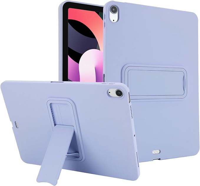 for iPad Air 11-inch M4/M3/M2 (2026/2025/2024) Case, Shockproof Protective Back Cover with Kickstand Slim Shell for Women Men, Lightpurple