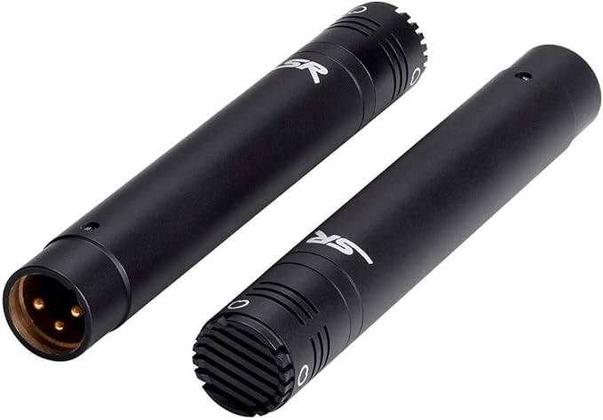 Monoprice Stage Right Series Small Pencil Condenser Microphones (625907), Black