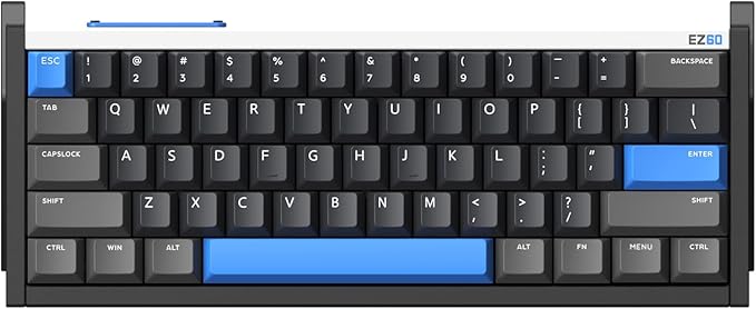 IQUNIX EZ60 Gaming Keyboard, 60% RGB Mechanical Keyboard, 61 Keys with Star Trail Magnetic Switches, Rapid Trigger, Adjustable Actuation, Double Shot PBT Keycaps, for Win/Mac Laptop PC