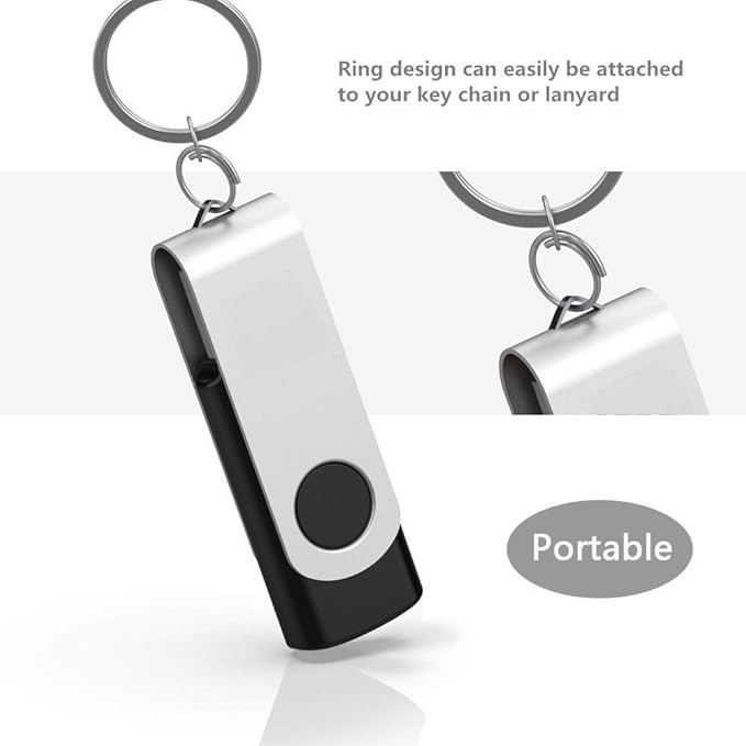 Aiibe 8GB USB Flash Drive Memory Stick 8GB Thumb Drive Black