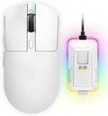 Wireless Gaming Mouse, Tri-Mode 2.4GHz/USB-C/Bluetooth Wireless Mouse with RGB Charging Dock, 24000 DPI, 60Hrs Battery, Ergonomic Lightweight Rechargeable Computer Mice Compatible with PC Mac Laptop