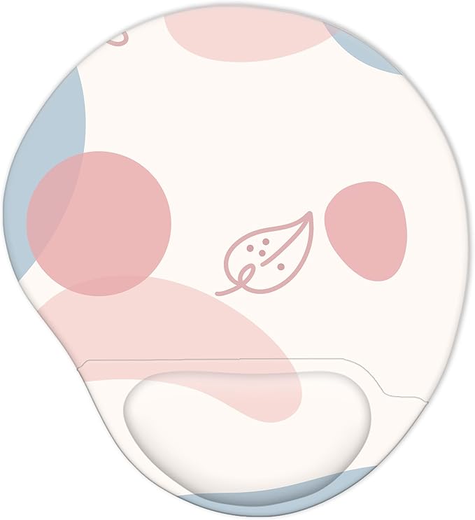 Ergonomic Mouse Pad with Wrist Support,Cute Mouse Pads with Wrist Rest,Comfortable Mouse Pad for Home Office Gaming Working Computers Laptop,Pain Relief with Non-Slip PU Base (Color Lump)