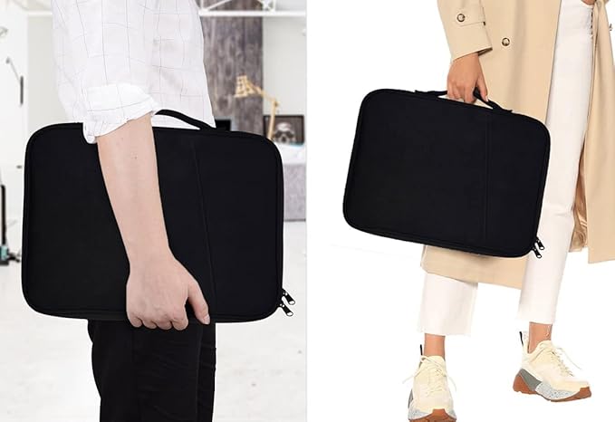 Laptop Sleeve 13 inch for 2025 2026 MacBook Air 13-inch M4 A3449 A3240, MacBook Air 13.6-inch M3 M2 Chip, 13 inch MacBook Neo A18, Travel Carrying Cover Bag with Accessory Pocket, Black