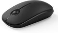 Unipows Wireless Mouse - 2.4G Slim Portable Computer Mouse with Nano Receiver, Less Noise Mobile Optical Mice for Notebook, PC, Laptop, Computer, Mac (Black)
