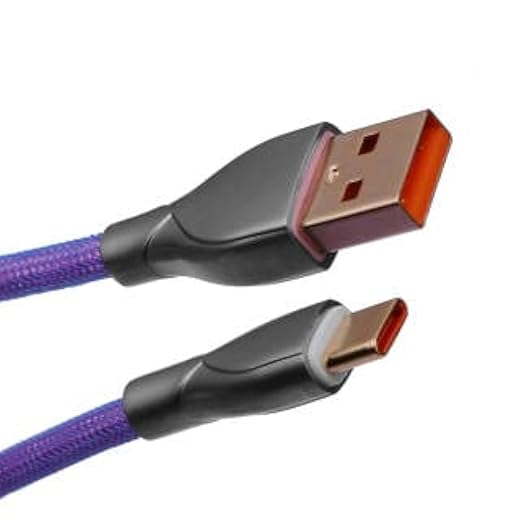 EPOMAKER Mix 1.8m Coiled Type-C to USB A TPU Mechanical Keyboard Space Cable with Detachable Aviator Connector for Gaming Keyboard and Cellphone(Purple)