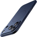 JETech Magnetic Slim Case for iPhone 17 Pro Max 6.9-Inch, Compatible with MagSafe, Ultra-Thin Lightweight Minimalist Phone Cover with Matte Finish and Full Camera Lens Protection (Dark Blue)