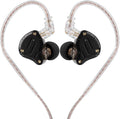 Linsoul KZ ZS10 Pro, 4BA+1DD 5 Driver in Ear Monitor, HiFi Wired Earbuds, Gaming Earbuds, Hybrid IEM Earphones with Stainless Steel Faceplate, Detachable Cable for Musician(with Mic, Dark Black)