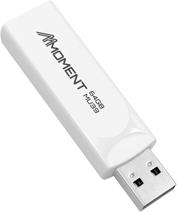 MMOMENT MU39 64GB USB 3.1 Gen1 Flash Drive, Read Speed up to 100MB/s, Retractable Design Thumb Drive