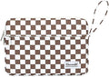 Canvaslife Laptop Sleeve Case Cover with Pocket for MacBook Pro 14 inch and 14 inch-14.4 inch HP, Lenovo, Dell, ASUS, Acer Notebook Computer (Brown Checker)