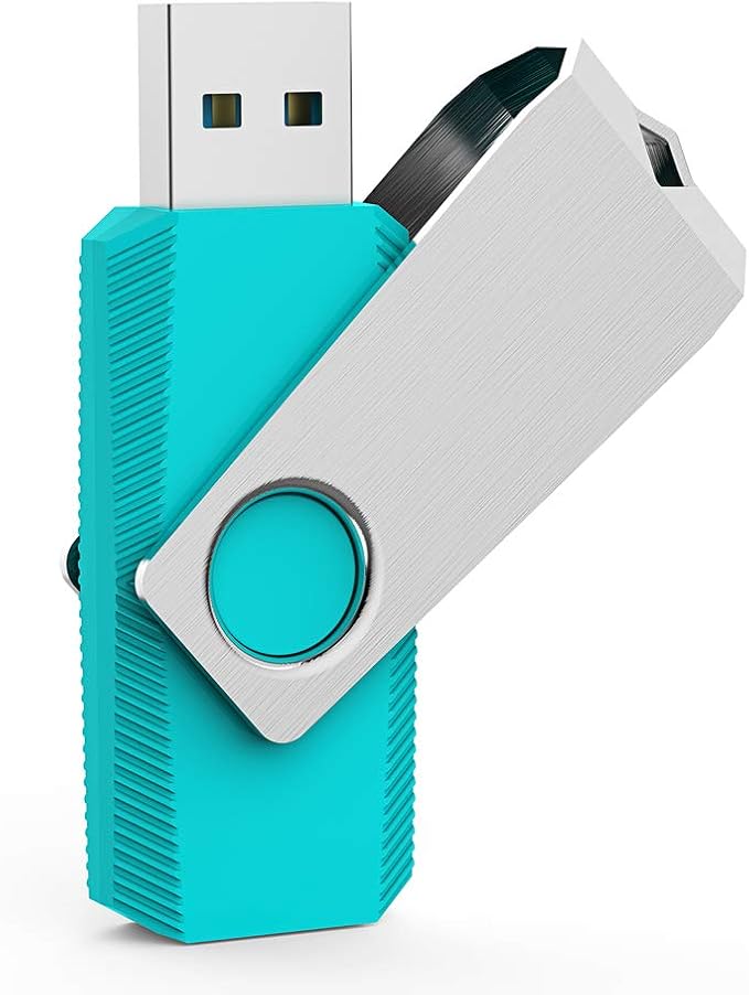 Aiibe 32GB 32G Flash Drive USB 3.0 Thumb Drive 32GB USB Flash Drive 5 Pack USB Drives with Led Light (32G, 5 Colors: Black Red Cyan Green Purple)