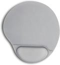 Ergonomic Mouse pad with Wrist Support,Cute Mouse Pad with Wrist Rest,Comfortable Mouse Pad for Home Office Gaming Working Computers Laptop,Pain Relief with Non-Slip PU Base (Gilver)
