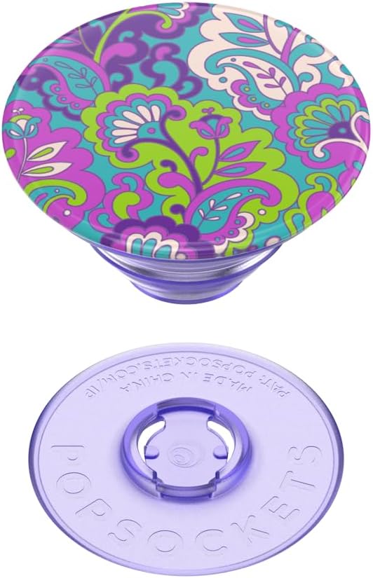 PopSockets Adhesive Phone Grip, Holder, Phone Stand, Plant-Based - Purple Kamp