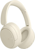TALIX H30 Hybrid Active Noise Cancelling Headphones, 110H Playtime Hi-Res Audio Bluetooth 6.0 Wireless Over Ear ANC Headphones for Commute/Workout/Gym (Off-White)