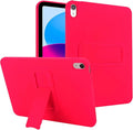 Shockproof Case for iPad 10th/11th Gen, TPU & Hard PC Back Cover with Kickstand Feature Screen & Camera Defense Cleaning Cloth + Stylus Included for iPad 11th 10th Gen, Rose