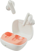 Skullcandy Smokin’ Buds Wireless Earbuds, Bluetooth Headphones, Noise Isolating Fit, Up to 20 Hours Battery, IPX4 Sweat and Water Resistant, Microphone for iPhone Android - Bone