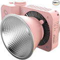 ZC-100BI 100W COB Video Light with Bowens Mount,10000Lux/m 2700K-7500K Bi-Color Camera Light with 10 Scenario Simulations Control Continuous Lighting for Photography (ZC-100 WPINK Mini KIT)