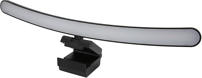 Sanpyl Computer Monitor Lamp, Curved Monitor Light Bar, Stepless Dimming 3 Color Temperature Touch Control Type C Computer Screen Lamp for Office