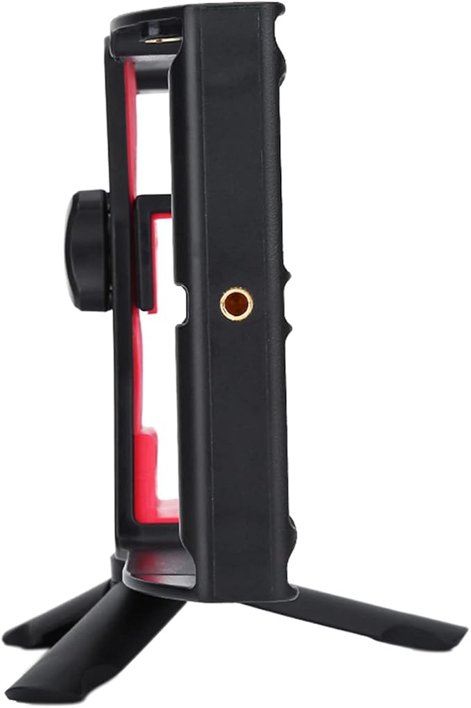 Acouto Smartphone Video Stabilizer Rig Dual Handle Handheld Phone Stabilizer Support Recording Rig with Tripod Handheld Gimbals &