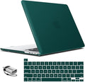 IBENZER Compatible with MacBook Pro 16 Inch Case A2141 Release 2020 2019, Hard Shell Case with Keyboard Cover & Type C Adapter for Old Version Mac Pro 16’’, Quetzal Green, T16QUGN+1TC