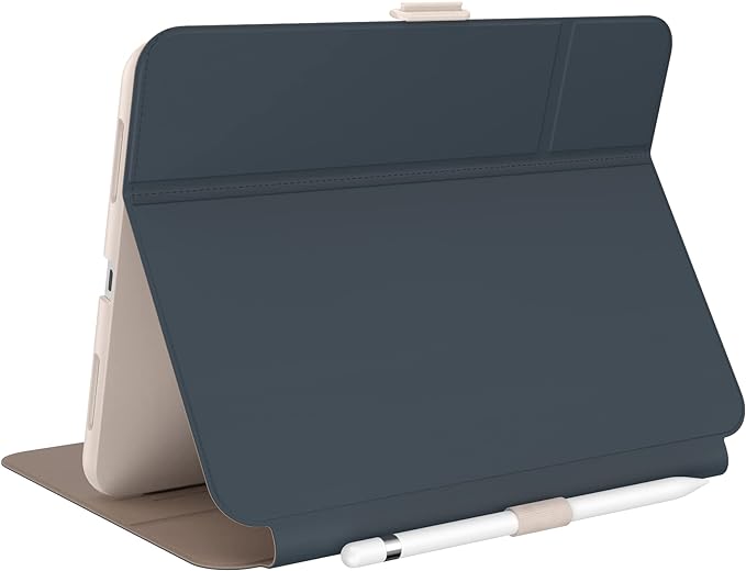 Speck Case for iPad Pro 10th Generation 10.9 Inch - Drop & Camera Protection, Slim Multi Range Stand, Apple Pencil Holder - Almond Milk/Mocha/Charcoal