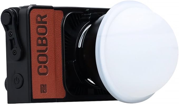 COLBOR W60R RGB Video Light, 60W 2700-6500K Full Color Pocket COB Continuous Output Lighting LED Studio Light CRI97+ TLCI98+ with APP Control for Photography