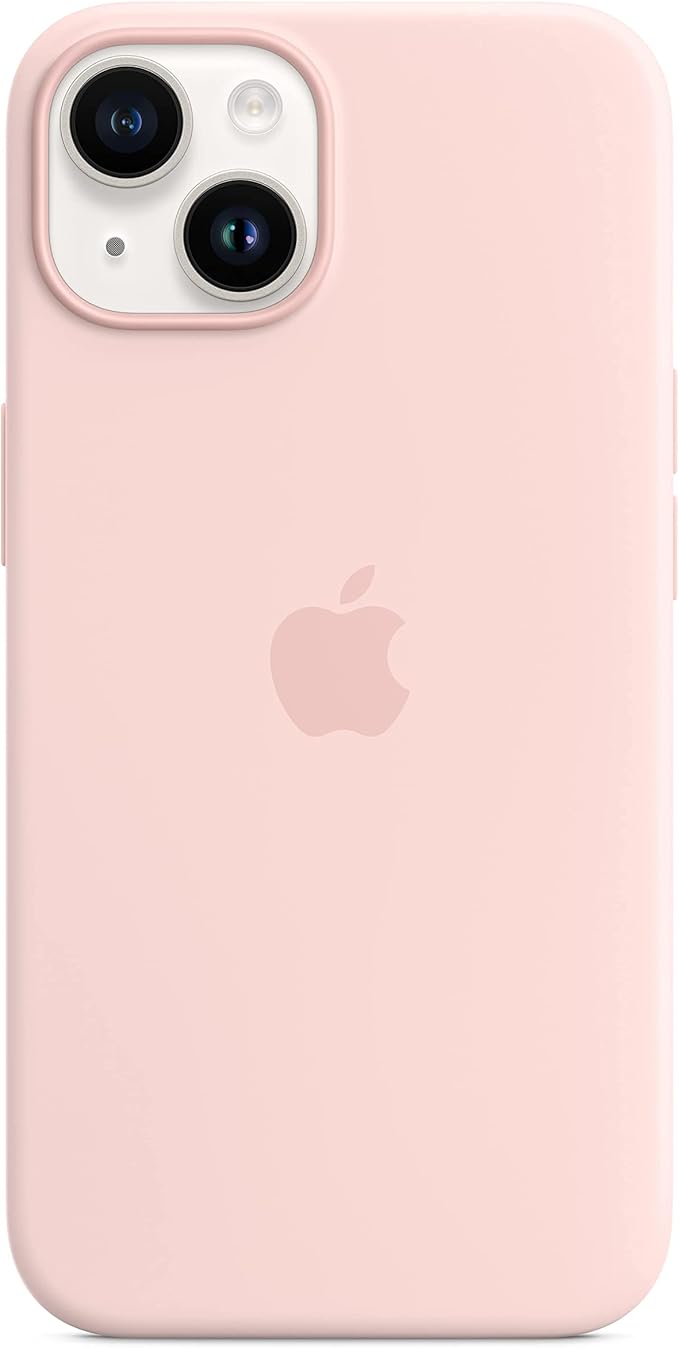 Apple iPhone 14 Silicone Case with MagSafe - Chalk Pink