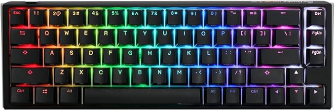 Ducky One 3 SF 65% Mechanical Keyboard: Quack Mechanics Dampening, Hot-Swappable Cherry MX Brown Switches, High-Density PBT Tripleshot Keycaps, RGB, US, Black