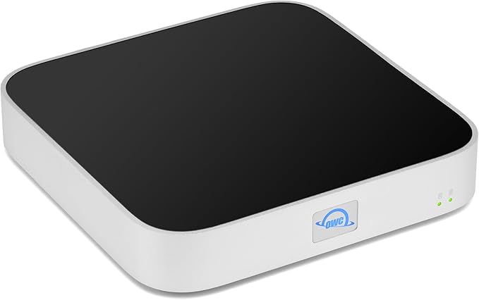 OWC 20TB (20.0TB HDD 7200 RPM Drive) miniStack STX, Upgradeable,Stackable Expansion Solution and Thunderbolt Hub/Mini Dock for Mac Studio, Mac mini and Other Devices. Silver