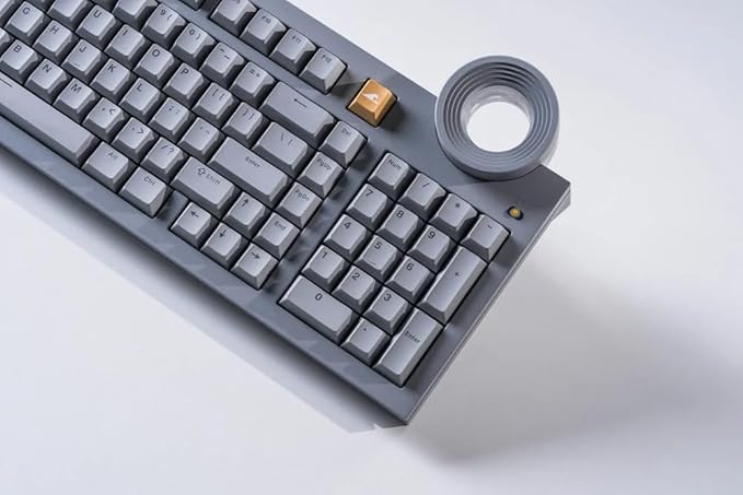ATM 98 Wireless Custom Silent Mechanical Keyboard, 98 Key Tri-Mode 2.4G Bluetooth Wireless Ergonomic RGB PC Computer Keyboard, Office Accessories, Hotswappable Switch - Misty Dusk