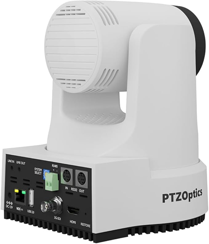 PTZOptics Move 4K 12X Optical Zoom Camera (White)