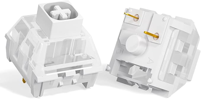 Kailh Box White Switch for Mechanical Gaming Keyboard 3-Pin Plate Mounted/RGB/SMD Waterproof MX Lever Switch (108pcs)