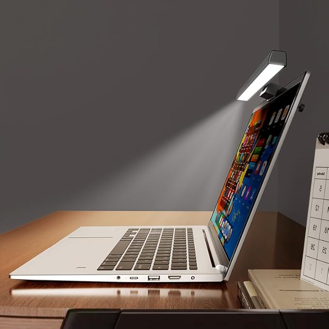 BY-J Computer Monitor Light Bars, Screen Monitor Light Bar for Eye Caring, USB Reading LED Task Lamp, Dimmable Monitor Light Bar, Touch Control, No Glare Space Saving Home Office Desk Lamps