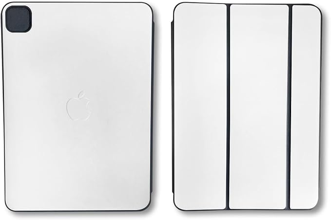 Glossy Glitter Skin Compatible with Apple Smart Folio for iPad Pro 11-inch (M4/M5) 2025 - Solid White - Premium 3M Vinyl Protective Wrap Decal Cover | Crafted in The USA by MightySkins