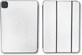 Glossy Glitter Skin Compatible with Apple Smart Folio for iPad Pro 11-inch (M4/M5) 2025 - Solid White - Premium 3M Vinyl Protective Wrap Decal Cover | Crafted in The USA by MightySkins