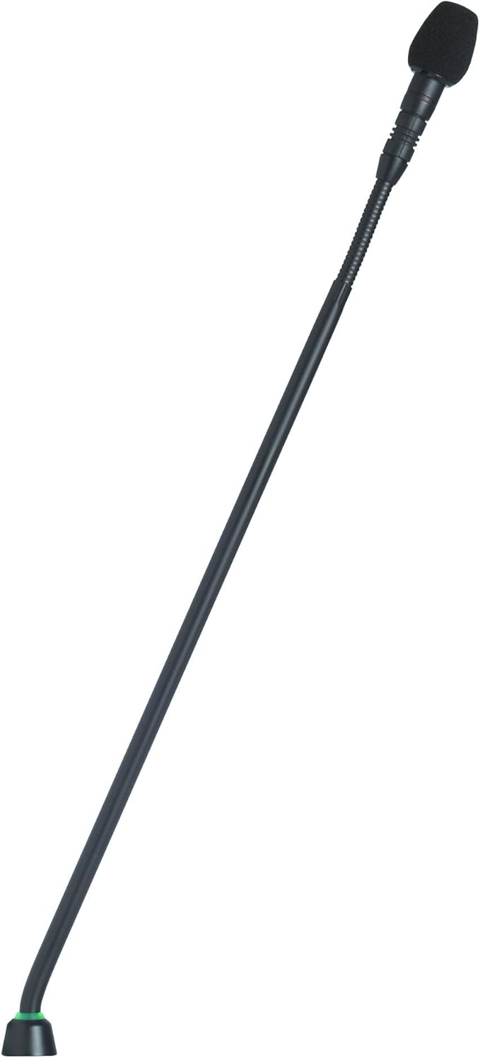 Shure MX415/S Supercardioid Condenser Microphone, 15" Gooseneck with Bi-Color Status Indicator and Surface Mount Preamp