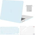MOSISO Scratch-Resistant Case Compatible with MacBook Air 15 inch M5 2026 M4 2025 M3 M2 2024 2023 A3448 A3241 A3114 A2941, Protective Hard Shell&Keyboard Cover&ScreenFilm&Storage Bag, Cloud Blue