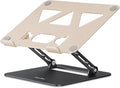 Aoviho Adjustable Laptop Stand for Desk,Portable Laptop Stand Holder and Riser,Foldable Aluminum Notebook Computer Stands for MacBook Air Pro HP Lenovo Dell Samsung, 10-15.6 inch,Moonlit Gold Noir