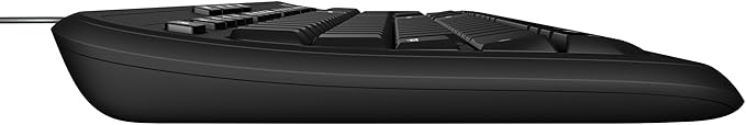 Incase Wired Keyboard 600 – Designed by Microsoft – Spill Resistant, Quiet Touch Keys, Plug and Play, 4 Hotkeys, Windows Start Key – Black