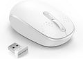 TECKNET Wireless Mouse for Laptop, 2.4G Quiet Computer Mouse with USB Receiver, 4 Buttons Portable Cordless Mice for Chromebook, Laptop, PC, Mac, 800/1200/1600 DPI - White
