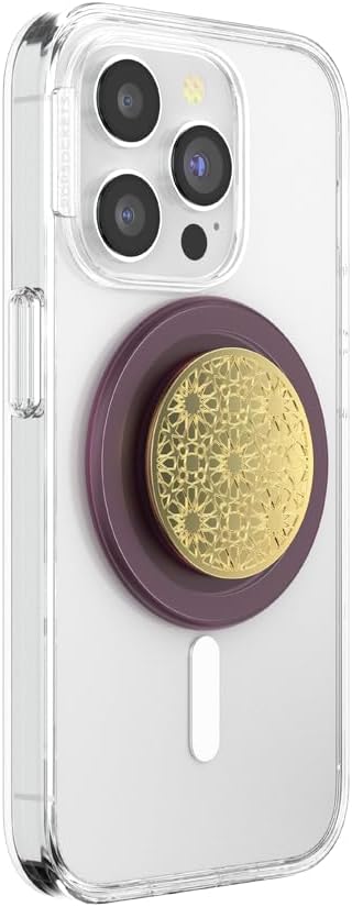 PopSockets Phone Grip for MagSafe, Magnetic Holder, Phone Stand, Purple - Enamel Mosiac