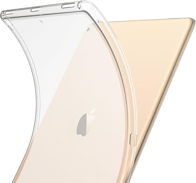 Translucent Slim Case for iPad Pro 12.9" 1st / 2nd Generation (2015/2017) - Flexible Smooth TPU + Frosted Inner Layer Anti-Scratch Matte Clear Silicone Lightweight iPad Basic Cover
