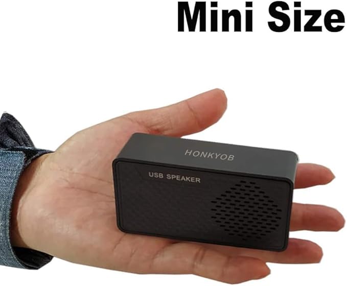 Portable USB Mini Speaker with Loud Stereo Sound,USB Powered for Computer,Notebook,Laptop,PC,Home,Outdoors,Travel,Checkout Counter