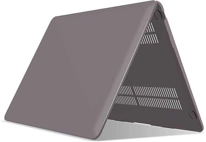 IBENZER Compatible with New MacBook Air 13 inch Case 2022 2021 2020 M1 A2337 A2179 A1932, Plastic Hard Shell Case with Keyboard Cover for Mac Retina Display with Touch ID, Ultra Gray, MAT13-UAGY+1