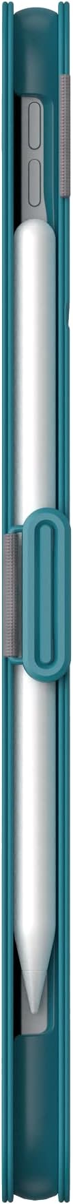 Speck Case for iPad Pro 4th Generation 11 Inch - Drop & Camera Protection, Slim Multi Range Stand, Apple Pencil Holder - Deep Sea Teal/Cloudy Grey/White