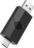 RAOYI 512GB USB C Flash Drive 2 in 1 Type C + USB 3.0 Flash Drive Dual OTG Retractable Type-C Thumb Drive Portable Memory Stick for iPhone 17/16/15 iPad Pro Android Smartphone Tablet PC (Black)